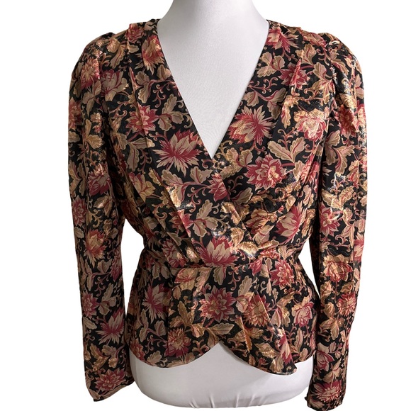 Express Tops - EXPRESS FLORAL PUFF SLEEVE BLOUSE NEW WITH TAGS